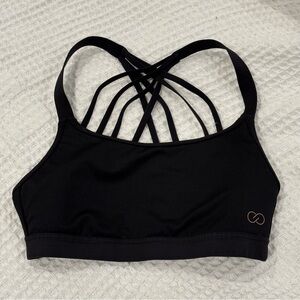 CALIA by Carrie Underwood Black Strappy Sports Bra